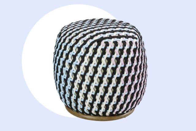 Arte Trançada - Puffs para Área Externa em Corda Náutica ou Fibra Sintética